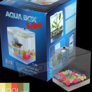 BETTA FISH TANK NANO AQUA BOX BOWL LED LIGHT STACKABLE  