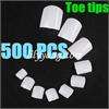 500pcs French False White Acrylic Salon DIY Nail Art Design Toe Tips 