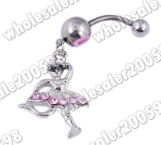 WHOLESALE 300PCS 25styles 18G Navel Belly Dangle Rings  