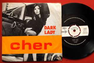 CHER DARK LADY/TWO PEOPLE CLINGING 1974 TURKEY 7“ PS  