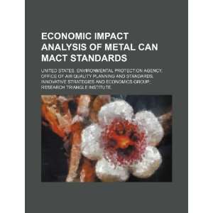  Economic impact analysis of metal can MACT standards 