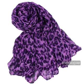   Fashion Leopard Soft Shawl Scarf Wrap Long Stole Animal Print  