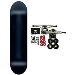 Blank Complete 8 inch Dipped Black Skateboard  