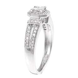 10k White Gold 1/2ct TDW Diamond Engagement Ring (H I, I1 I2 
