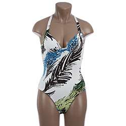 Calvin Klein Womens Shirred One piece Bathing Suit  