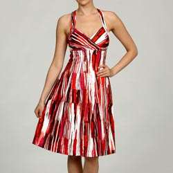 Calvin Klein Womens Abstract Printed Dress  