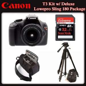Canon EOS Rebel T3 Lowepro Sling 180 Package Includes Canon EOS Rebel 