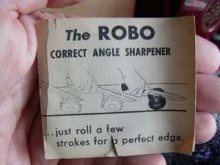 Vintage 1940s Cutco ROBO Rolling Knife Sharpener In Box With 