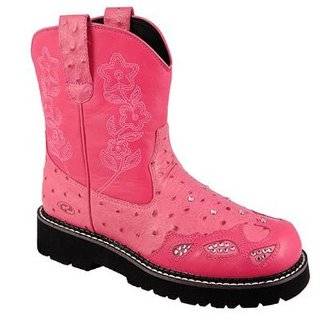   Pink Animal Print Glitter Cute Pageant Boots Toddler 9 3 Roper Shoes