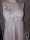 Vintage OLGA Sleeping Pretty Nightgown M L 38 Padded Bra Pink with 