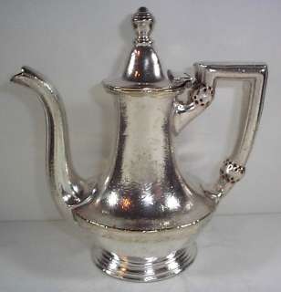     Penn Railroad 1947 Very Ornate Silver Espresso / Coffee Pot  