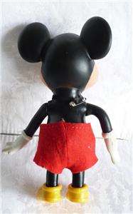 Vintage Rubber Mickey Mouse Figurine, Walt Disney  