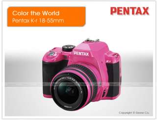 Pentax K r D SLR Camera + 18 55mm Lens Kit Pink #D229 0027075159617 