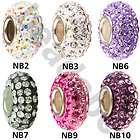 6pc European Beads Charm Bracelets For Austria NB6 1 loose beads 