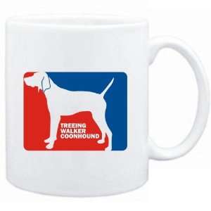   White  Treeing Walker Coonhound Sports Logo  Dogs
