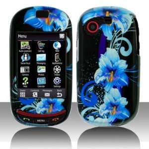  Samsung Gravity Touch T669 Premium Design Blue Lotus Hard 