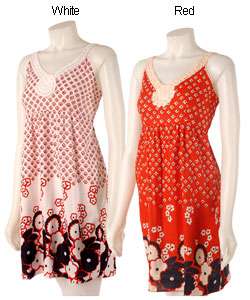 Girl Talk Crochet Top Flower Dress  