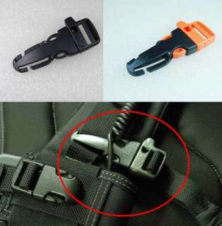 10x 3/4 Plastic Side Release WHISTLE BUCKLES 2 style  