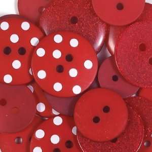  Monochromatic Button Assortment   24PK/Ladybug Arts 