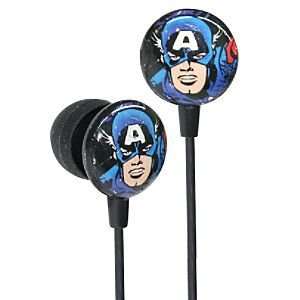   Earbud Style Marvel Comics Captain America Headphones Electronics