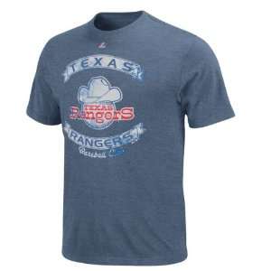  Texas Rangers Heathered Royal Majestic Cooperstown 