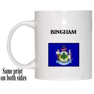  US State Flag   BINGHAM, Maine (ME) Mug 