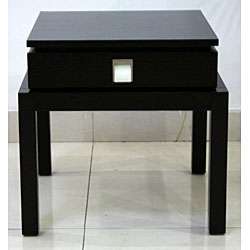 Espresso One Drawer End Table  