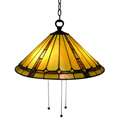 Tiffany style Stained Glass Inverted Hanging Lamp  