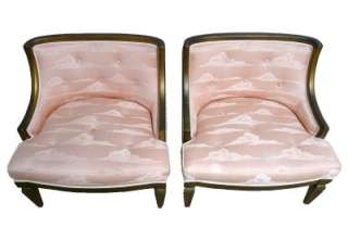 Fabulous Pair HOLLYWOOD REGENCY LOUNGE CHAIRS Mid Centur MONT HAINES 