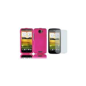  HTC One S (T Mobile) Premium Combo Pack   Hot Pink Hard 