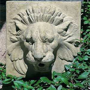  Campania Cast Stone   Small Lion Water Feature   Finished 