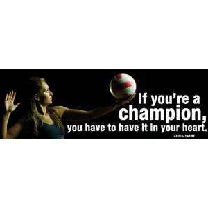  Champion (Volleyball) Motivational Poster