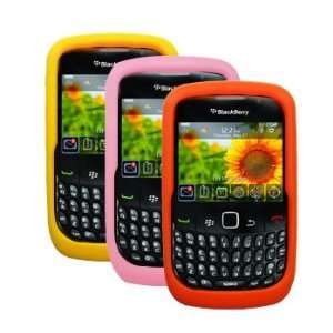  Three Silicone Cases / Skins / Covers for Blackberry Curve 