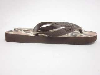 You are bidding on a pair of HAVAIANAS Brown Tan Camo Thong Sandals 