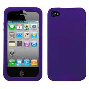  Solid Dark Purple Silicone Skin Cover Case Cell Phone 