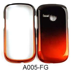 LG Saber UN200 Two Tones, Black and Orange Hard Case,Cover,Faceplate 