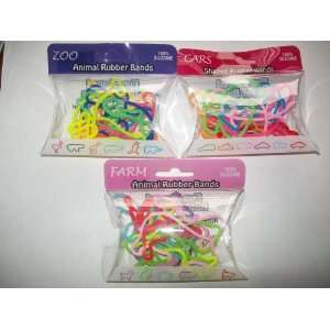  Silly Bandz (Cars , Zoo and Farm) Pack of 36 Toys & Games