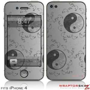  iPhone 4 Skin   Feminine Yin Yang Gray (DOES NOT fit newer 