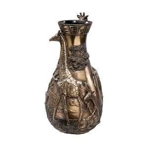   Wildlife Sculptural Vase   Home Accent Decor Statue 