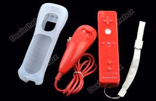   Motion Plus Remote And Nunchuck Controller For Wii Five Colours  