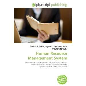  Human Resource Management System (9786133744431) Books