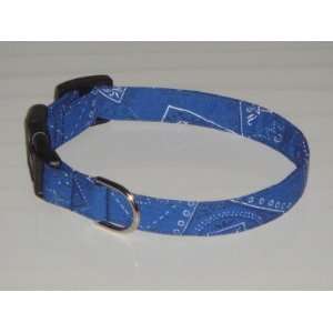  Dark Blue Bandana Dog Collar X Small 1/2 