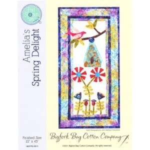  Amelias Spring Delight quilt pattern, applique wall hanging quilt 