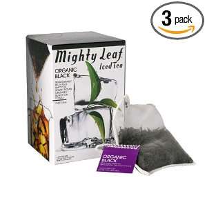 Mighty Leaf Iced Tea, Black, 4 Count (Pack of 3)  Grocery 