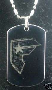 FAMOUS STARS AND STRAPS #1 DOG TAG PENDANT NECKLACE  
