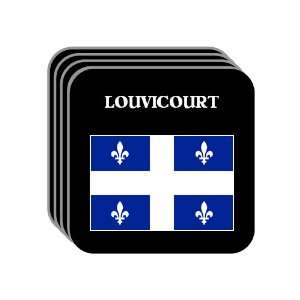  Quebec   LOUVICOURT Set of 4 Mini Mousepad Coasters 