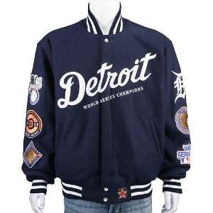 Detroit Tigers Wool Reversible Jacket (Large)  Sports 