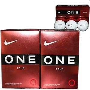 Nike One Tour 2 Dozen Golf Balls New 4 piece Ball for Maximum Spin 