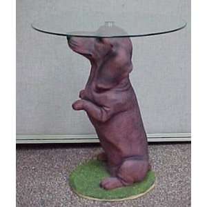  Dachshunds Brown Dachshund Dogs End Table