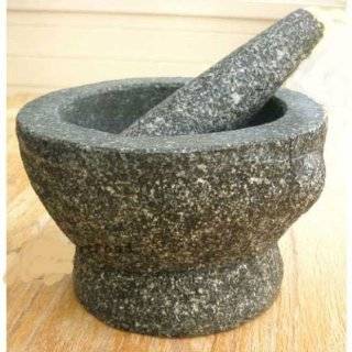 Stone (Granite) Mortar and Pestle, 7 in, 2+ cup capacity